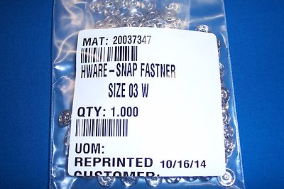 NEW, One Gross of Prym Dritz #03 White Round Snaps, Total 144 Snap Sets