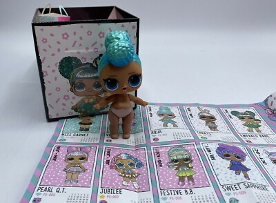 #ad LOL Surprise Present Surprise Birthday Month MARCH Aqua Doll Mostly Sealed $22.45