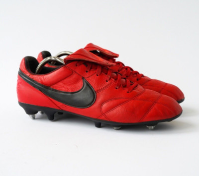 Nike Premier II SG-PRO AC Red Leather Soccer Cleats UK9.5 US10.5 EU44.5