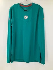 MIAMI DOLPHINS TEAM ISSUED THROWBACK LOGO DRI-FIT LONG SLEEVE BRAND NEW TAGS!