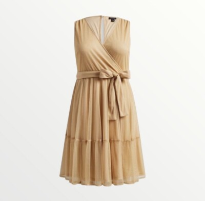 Torrid Gold Shimmer Dress | eBay