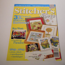 Vintage Stitcher's World Magazine - July 1999 33 projects cross stitch etc