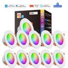 10W LED Ceiling Lights RGB Dimming Downlight Panel Recessed Spotlights TUYA APP