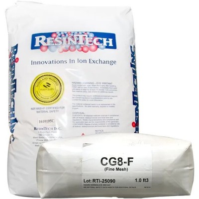 High Capacity 8% Crosslinked Water Softening Resin+Iron Removal - 1/2 cubic foot
