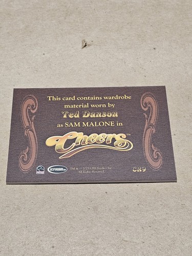 Cheers Premiere Edition CR9 Relic Card, Ted Danson as Sam Malone ...