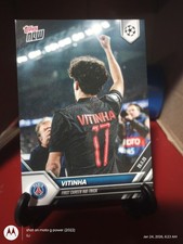 2025-26 UEFA UCL Topps NOW #56 Vitinha Paris Saint-Germain PR:474 Ships ASAP