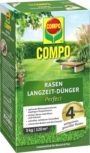 Compo Rasen Langzeit-DüNger Perfect 3Kg FüR 120M²-image