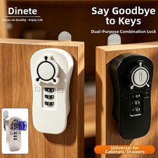 3 Digit Mechanical Combination Lock for Drawers and Cabinets Zinc Alloy