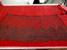 Antique Victorian Chantilly Lace Bonnet veil