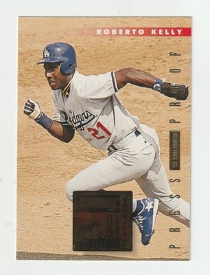 1996 Donruss Press Proof #543 Roberto Kelly card, Los Angeles Dodgers /2000