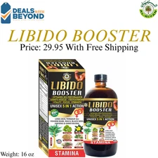100% Natural, Unisex LIBIDO Booster 5 In 1 Action By Al-Riyan 16 oz