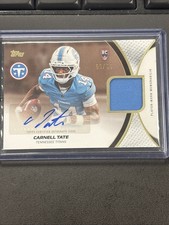Carnell Tate 2026 Topps Flagship Football Rookie Material RPA Auto /99 RC Titans