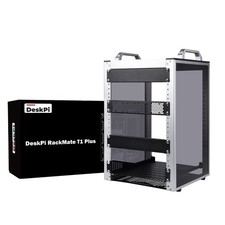 8U Server Rack Cabinet, DeskPi RackMate T1 Plus,10 inch Network Rack for Serv...