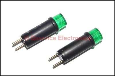 7 PCS DIALCO Indicating LED Polarized Cartridge 10V 20mA GREEN CUP P/N 507-4859