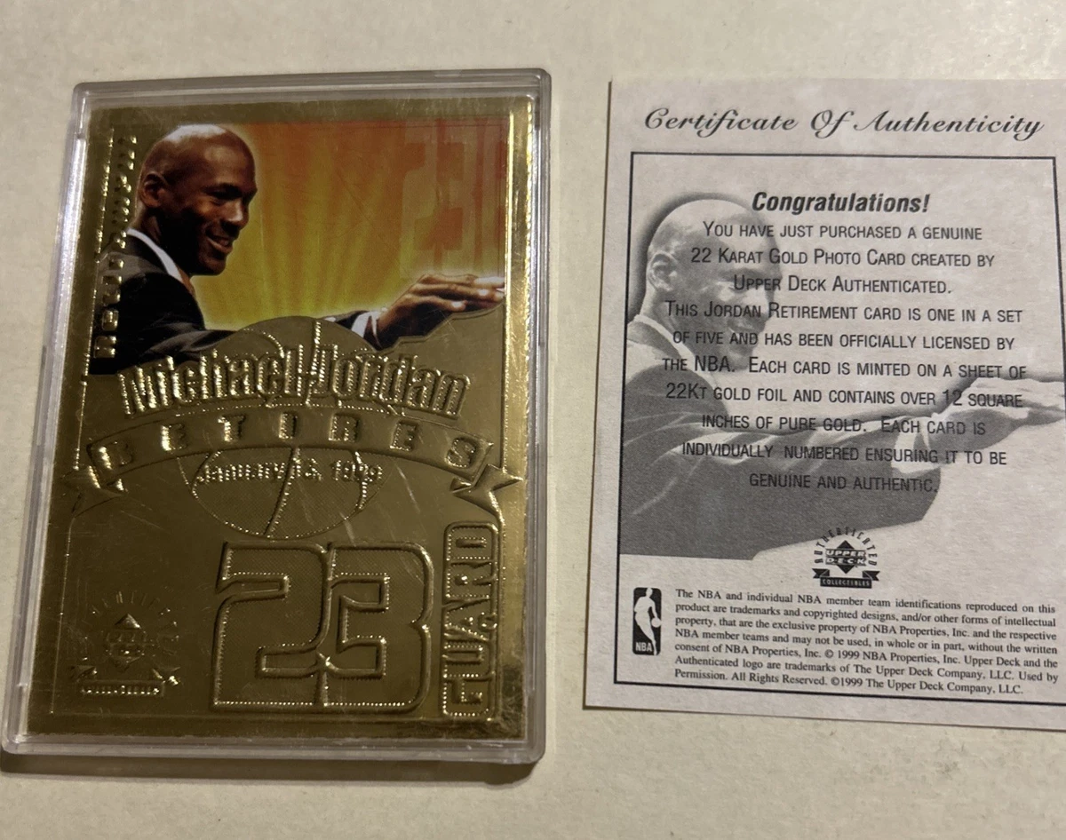 Michael Jordan 24kt Gold Card for sale | eBay