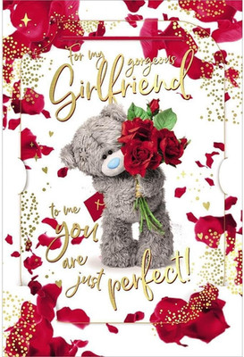 Me to You Tatty Teddy Gorgeous Girlfriend 3D Keepsake Hololgraphic Birthday Gree