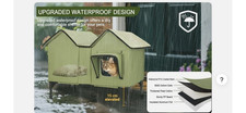 XL Large Heated Cat House Insulated indoor/Outdoor
