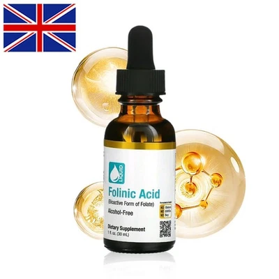 Folinic Acid Leucovorin Alcohol Free 30ml,Speech Delay | UK | Fast shipping