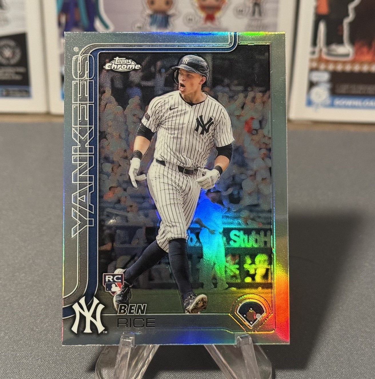 2025 Topps Chrome Ben Rice Refractor New York Yankees RC #139 Rookie Card