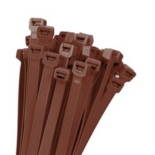 Armpow 18 inch Brown Zip Ties Heavy Duty 100 PACK, 200 LBS Ultra Exclusive St...