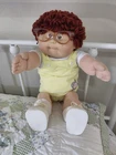 Classic 1986 Cabbage Patch Kid, Auburn Hair, Brown Eyes, HM8 with Glasses