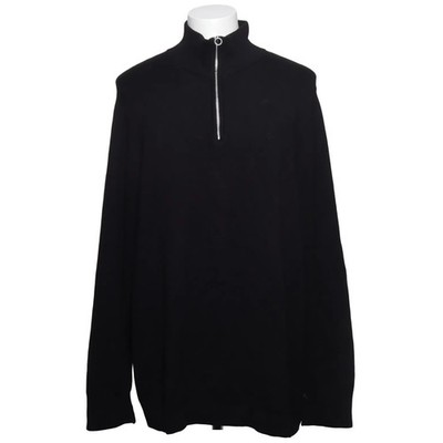 H&M, Strickpullover, Größe: XXL, H&M, Schwarz, Baumwolle/Modal, Einfarbig #imo