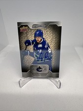 Elias Pettersson /50 Auto White Birch Autographs 2023-24 Upper Deck Engrained