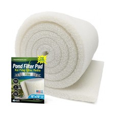 Classic Koi Pond Filter Pad FINE - White Bulk Roll Pond Filter Media, Ultra-D...