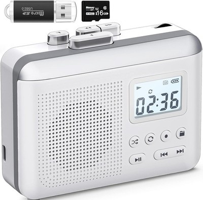 Gracioso Portable Cassette Player, tragbarer Kassettenrekorder-Konverter, MP3