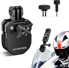 Motorcycle Windshield Camera Mount Clamp Aluminum Alloy 1/4 Thread Holder Action
