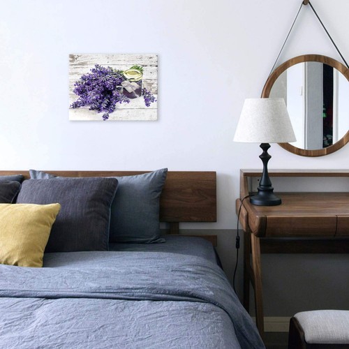 Bathrooms Purple Lavender Pictures Wall Decor Artwork for Wall Bathroom Decor... - Picture 4 of 7