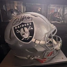 Bo Jackson Signed Oakland Raiders Full Size Football Helmet Beckett BAS
