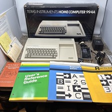 Texas Instruments TI-99/4A Home Computer In Box TESTED With Cables Manuals