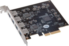 Allegro Pro USB 3.2 Type a Pcie Card Four Superspeed 10Gbps USB Connectors 