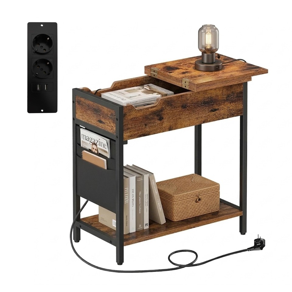 Table d'appoint, table basse, table de salon, prise électrique, USB
