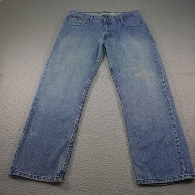 Vintage Y2K Baggy Paco Jeans Mens 36x32 Blue Skater Rap Hip Hop Light Wash