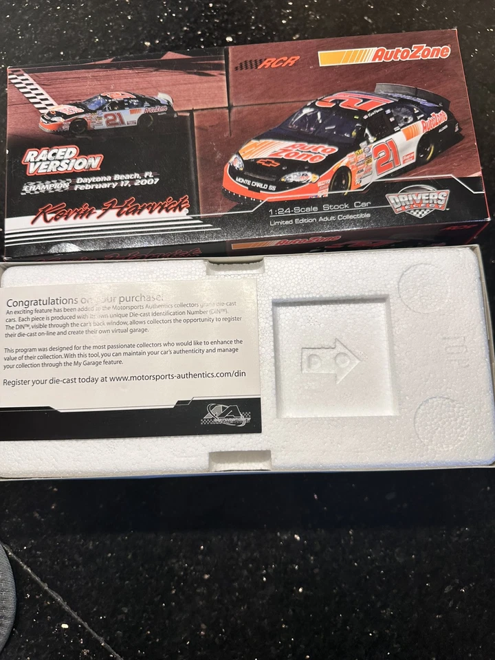 Kevin Harvick 2007 Acción #21 Daytona Race Win Auto Zone Chevy/1.908 Hecho Raro Foto 4 de 4