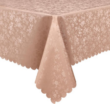 Rectangle Table Cloth, Waterproof Heavy Duty Vinyl Tablecloths, Wipeable Washabl