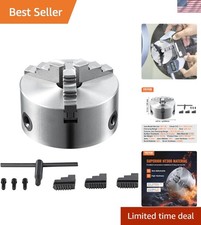 Versatile 3-Jaw Self-Centering Lathe Chuck - Ideal for Machining & Drilling