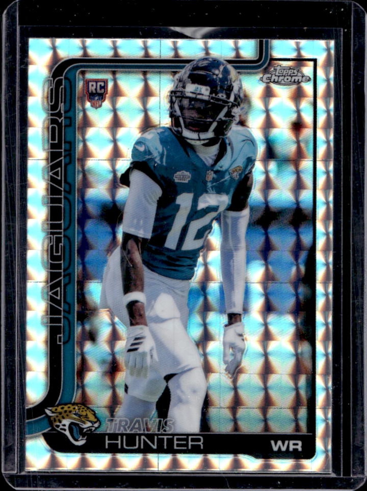 2025 Topps Chrome Travis Hunter Rookie RC Geometric Refractor #332 Jaguars