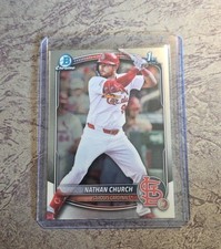 2025 Bowman Chrome Prospects Nathan Church #BCP-192 (RC)
