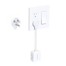 TROND Flat Outlet Extender with 6 Inch Cord - ETL Listed Flat Plug Extension ...