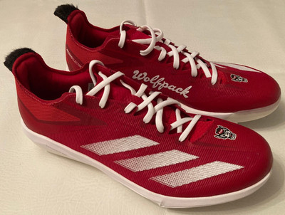 Mens 12 Adidas Adizero Electric+ NC State Wolfpack PE Baseball Cleats JQ8523 New
