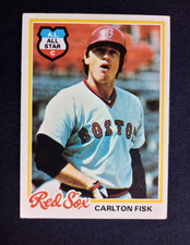 Topps 1978 A.L. All Star #270 Carlton Fisk Boston Red Sox Baseball Card