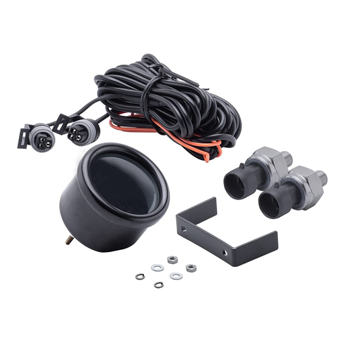 Dual Display Air Suspension Gauge Air Ride Air Pressure Gauge 2Inch 0-220PSI ... - Picture 1 of 12