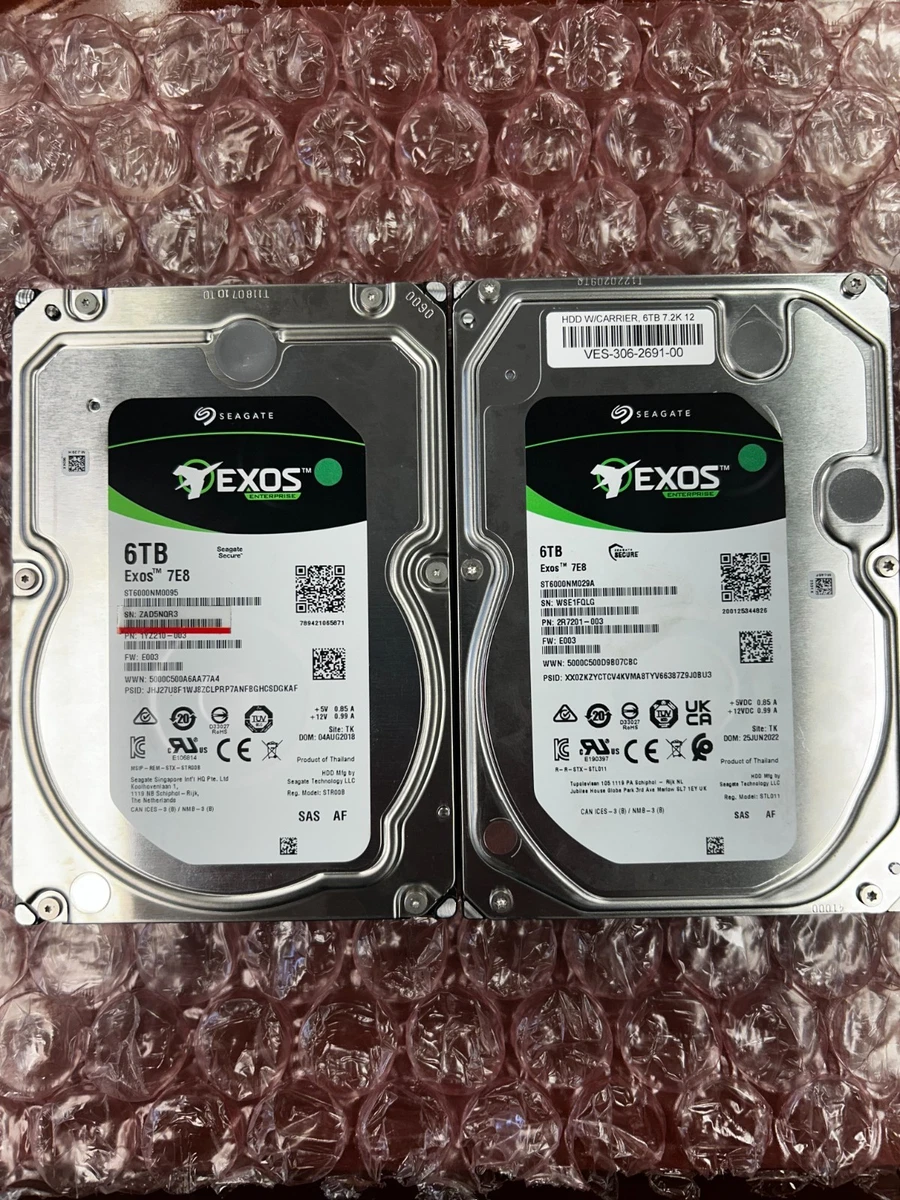 6TB SAS HDD 2台セット HPE Seagate ジャンク Internal Hard Disk Drives 6 TB Storage Capacity for sale | eBay