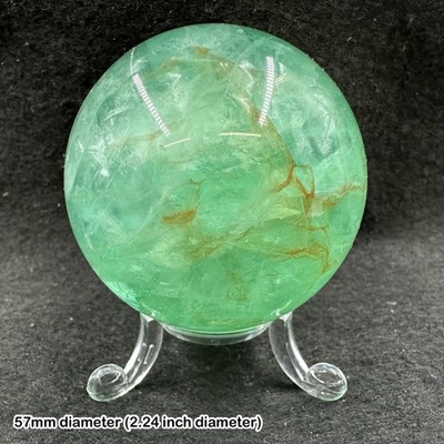 Fluorite Sphere Madagascar Polished Purple Green Crystal Ball Natural Mineral