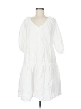 Love, Whit by Whitney Port Women White Casual Dress M