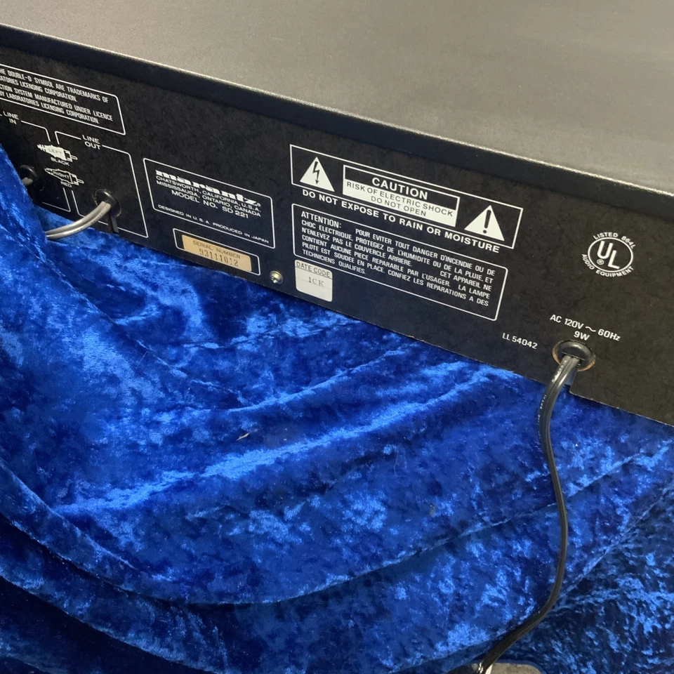 Reproductor grabadora de cinta estéreo Marantz SD 221 de colección de los años 80 funciona Foto 4 de 4