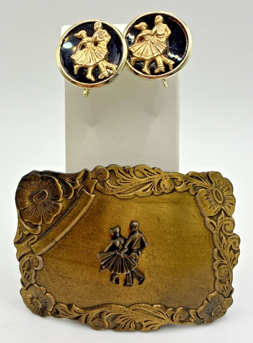Gold Metal 1960s Vintage Belt Buckles for sale | eBay display picture 1
